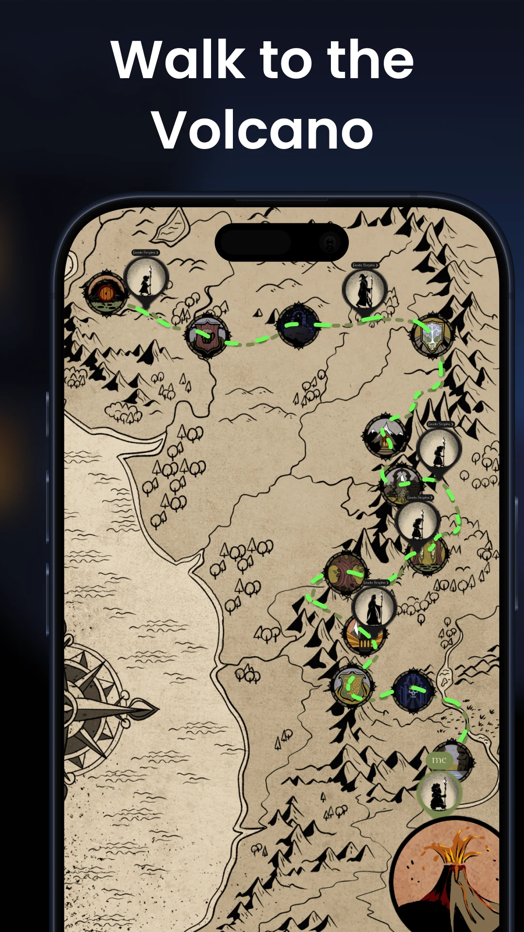 MistyWay: Walking Quest Game screenshot